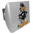 Officially Licensed Looney Tunes Daffy Duck Brushed Chrome Hitch Cover Fits Standard 2 In Trailer Receivers All Metal 