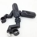 Hk Moto- 1 4 Highway Radical Flame Foot Pegs Clamps For Triumph Suzuki Vl1500 Vl800 Vz800