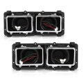 Headlight Housing Base Pair For Freightliner Fld 112 120 Truck 1989-2003 A0615605002 A0615605003 Black 