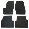 4pcs Replacement Black Velour Front Rear Floor Mats Carpet For Ford Escape 2013-2019 