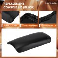 Center Console Lid For Honda Civic 2006 2007 2008 2009 2010 2011 Black Armrest Cover Pu Leather And Abs Back Plate