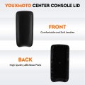 Center Console Lid For Honda Civic 2006 2007 2008 2009 2010 2011 Black Armrest Cover Pu Leather And Abs Back Plate