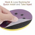 Uxcell 10pcs 5-inch Purple Sanding Discs 1000 Grits 8 Hole Hook And Loop Professional Aluminum Oxide Sand Paper Wet Dry Polish