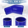X Autohaux 1 Set 45 Degree 3 0 Inch To 4 Id 4ply Car Elbow Reducer Silicone Hose Coupler Intercooler Tube Intake Piping With
