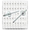 Aluminum And Steel Multi-grip Closed-end Oversized Head Rivets 2025 Pcs 