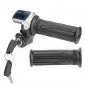 Fydun Motorcycle Throttle Handle 36v Half-twist With Led Power Indicator Key Lock For Electric Bikes Scooters 