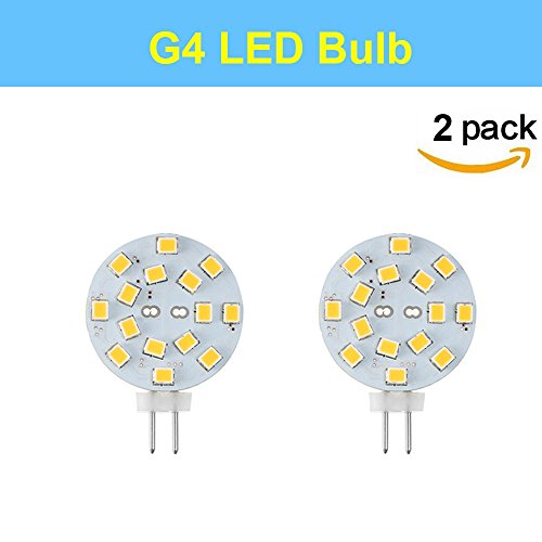Makergroup 12v G4 Led Bulb 3w Bi-pin Round Wafer Disc Light 20-30 Watt Equivalent Daylight White 6000k For Puck Lights In Rv