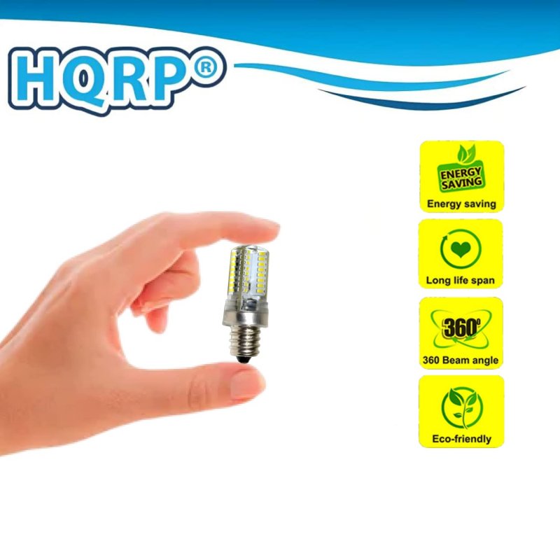 4 Pack Led Bulb Warm White E12 Base 3 Watt For Whirlpool Geq8858jq1 Geq9800lw1 Gew9200lt1 Gew9260pl0 Gex9868jq0 Leb6400lw0