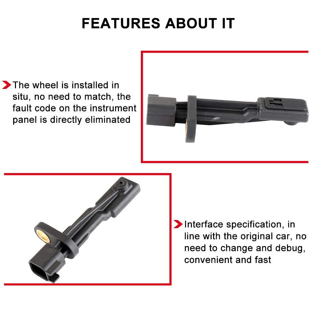 Speed Sensor 1 Pcs Rear Left Right Als1932 Abs