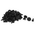 A15012800ux0287 Auto Car 7mm Dia Hole Door Fender Plastic Rivets Fasteners 50sets 