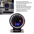 Qiilu Egt Gas Temperature Gauge 300a 1300a Black Dial Clear Lens 60mm 2 5in Kit For 12v Gasoline Car