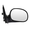 Passenger Side View Mirror For 1997 2004 Ford F 150 And 1999 250 Black Smooth Manual Folding Non Heated Adjustment 