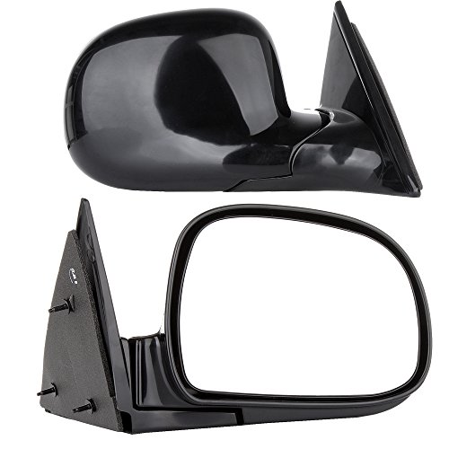 SCITOO Left+Right Manual Foldable Black Side View Mirrors fit 94-98 Chevy Blazer S10 94-98 GMC Jimmy S-15 Sonoma 96-98 Isuzu Hombre 96-98 Olds Bravada Pair 