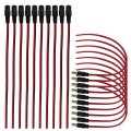10 Pairs 12v 5a Dc Power Pigtail Barrel Plug Connector Cable 18 Awg Male Female 5mm 2 1mm Pure Copper Wire For Cctv And Led 