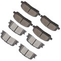 Brake Pad Sets 8pcs For Toyota Highlander 2001-2003 D884 D885 