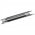 Gxywady 4 Pcs Door Belt Moulding Weatherstrips Replacement For Prius 2010 2011 2012 2013 2014 2015 Front Rear Set 75710-47021