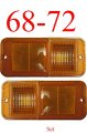 68-72 Chevy 2pc Standard Amber Side Lights