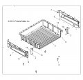 Polaris Ranger Tailgate Support Weld Left Medium Gloss Black Genuine Oem Part 1018444-067 Qty 1