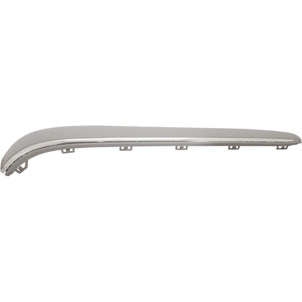 Rear Bumper Trim Molding For Mercedes Benz E500 2003 2004 2005 2006 And E350 Driver Side Outer Plastic Primed With Chrome Strip