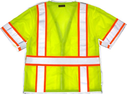 Ml Kishigo 1552 Ultra-cool Polyester Mesh Brilliant Series Breakaway Vest 2x Lime