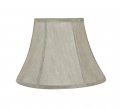 Aspen Creative 30218a Transitional Bell Shaped Spider Construction Lamp Shade In Silver Grey 13 Wide 7 X 13 9 1 2 