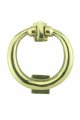 Solid Brass Round Ring Entry Door Knocker 4 5 H X W Antique Circular Heavy Duty Metal Front Knockers Lacquered Finish Includes 