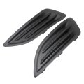 Pair Front Fog Light Lamp Cover Grille Black For Ford Fiesta 2014 2015 2016 2017 2018 2019 D2bz-15266-aa D2bz-15266-ba 