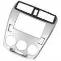 Double Din Installation Dash Kit Fydun Silver Abs 2 Stereo Audio Fascia Panel Navigation Car Frame For Honda City 2008-2013