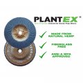 Cs Unitec Plantex Spitfire Trimmable Flap Discs With Hemp Backing 40 Grit 5 In 8-11 Arbor Pack Of 10 Made Germany 93574 For