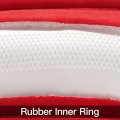 Otostar Soft Velvet Steering Wheel Cover Universal Luxury Protector Car Interior Accessories 15 Inch Red