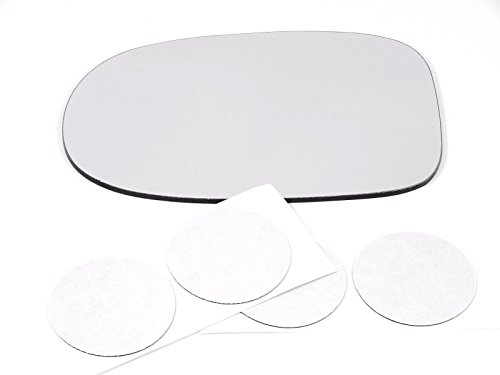 Left Driver Side Mirror Glass Lens For 97-99 Ac Cl Clear Flat Trapezoid With Adhesive Pads Part Number 2658