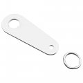Motorcycle Bell Hanger And Split Ring Stainless Steel Lucky Mount For Bikes Silver 1 Piece Set 
