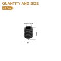 40pcs Set Screws M4x6mm Carbon Steel Cone Point Hex Socket Grub For Machinery Home Repairs And Fixtures Black