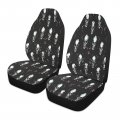 Yettasbin Pixel Skulls Front Car Seat Cover Non-slip Stain Water Resistant Breathable Protector Universal Fits Suv Auto Cars