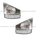 Niuparts Corner Lamp Without Halogen Bulbs Warm White Driver Side Passenger Fit Isuzu Nrr And Npr 2008-2017 Truck