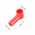 Uxcell Battery Terminal Insulating Rubber Protector Covers For 14mm 10mm Cable Red Black 1 Pair