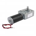 New Lon0167 Dc 24v 250rpm 8mmx14mm D-shape Shaft Electric Power Turbo Worm Geared Motor Dc 24 D-form Welle Getriebemotor