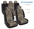 Carscover Real Black Camo Seat Covers Maple Forest Tree Leaf Patternuflage For Auto Truck Car Suv Hunter Style Cover 9pc Camo