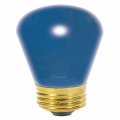 Satco S4563 130v Medium Base 11-watt S14 Light Bulb Ceramic Blue 
