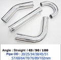 Autobahn88 Alloy Pipe Glossy Polished Mandrel Bend Elbow Straight Od 1 77 45mm L 12 300mm For Direct Replacement Of Engine Bay