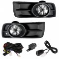 Labwork 1 Pair Fog Lights Assembly Replacement For 2010-2014 Chevy Cruze Clear Lens With Bulbs Driving Light Lamp Driver And