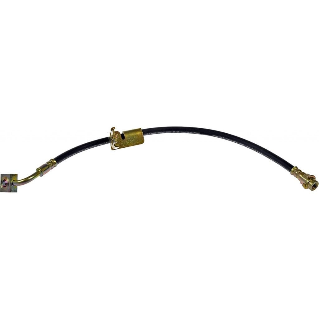 Brake Hydraulic Hose For Chrysler Cirrus 2002 Flexible With Stamped Steel Bracket 19 25 In Axis 1 Length Black Treated Fittings