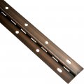 Nickel Slotted Piano Hinge 72 L X 1-1 2 W