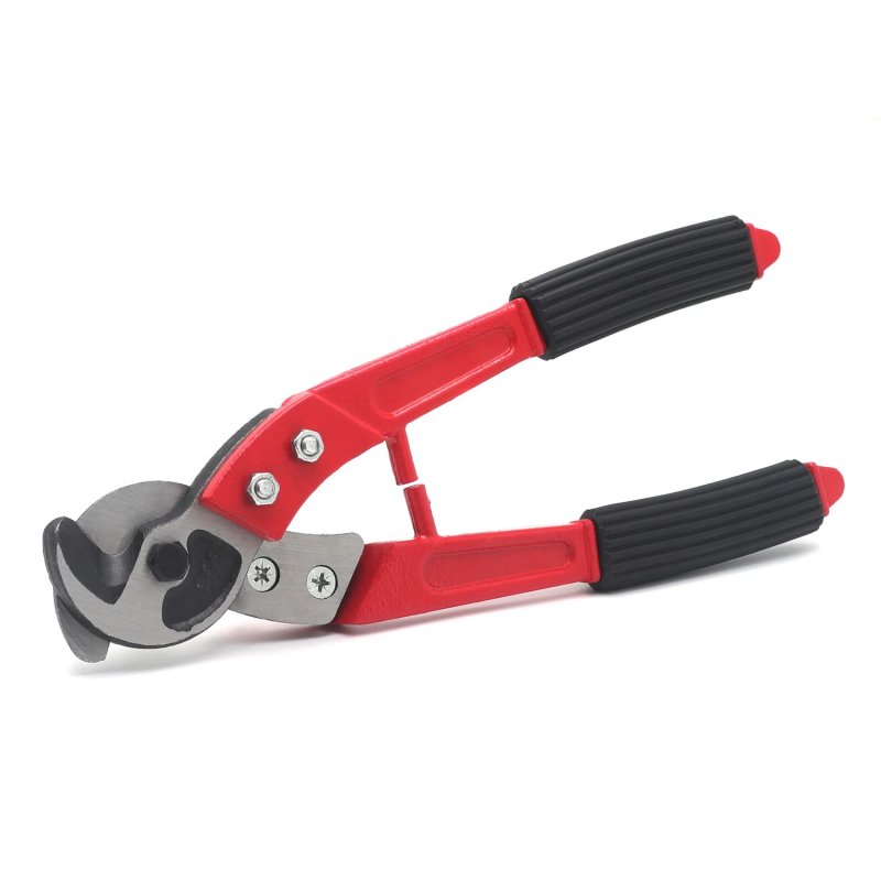 14 In Heavy Duty Electrical Cable Cutter For Multi Wire Copper Aluminum And Stainless Steel Rope Red Pliers