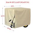 Porch Shield 26 X 20 Inch 100 Waterproof Universal Generator Cover Medium Fits Most Generators From 3000-watt To 4000-watt 