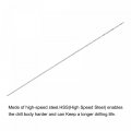 Uxcell 10 Pcs 0 6mm Mini Micro Twist Drill Bits High-speed Steel Straight Shank Extra Long Bit 80mm For Aluminum Alloy