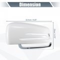 X Autohaux Car Rear View Left Driver Side Mirror Cover Cap Replacement White For Mercedes Benz A Class W176 B W242 W246 C E