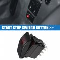 1 Pcs 5 Pins Generator Rocker Start Stop Switch Button Red Lens Fit For Rv Onan