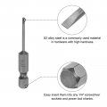 Uxcell 20 Pcs Slotted Screwdriver Bits 2mm 2 Length 1 4 Hex Shank Magnetic Flat Head Drive Bit Holder For Power Drill Impact