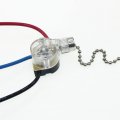 Fan Light Pull Chain Switch 3-way 3 Wire Terminals Beads For Wall Cord String Set Universal Ceiling